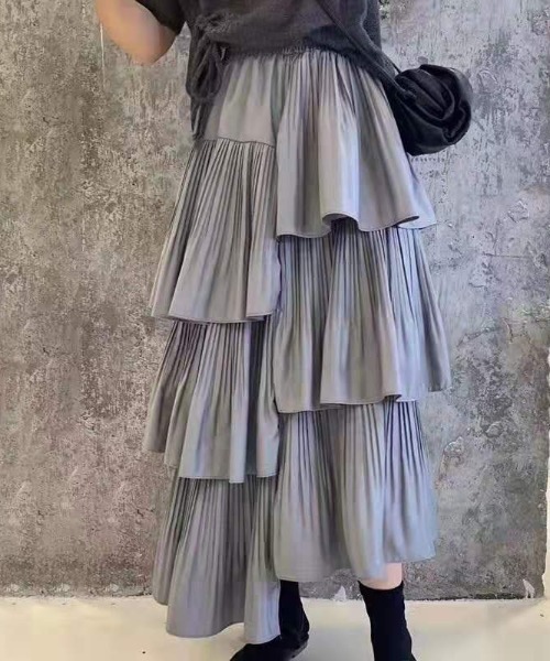 シャネル　3段フリル　ラメ入り　スカート　正規品 CHANEL(シャネル) ツイードスカートP23054V13825 P23054V13825