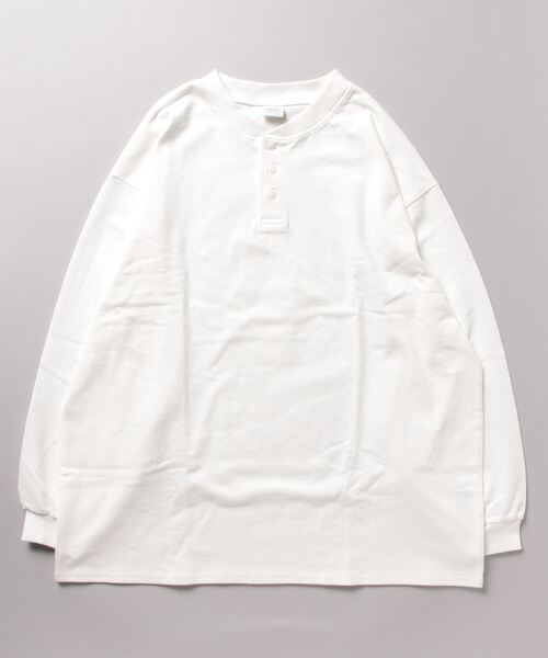 FRUIT OF THE LOOM tシャツ ヘビーオンスL/Sヘンリーネック