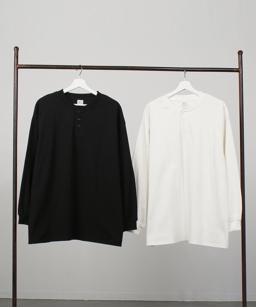 FRUIT OF THE LOOM（フルーツオブザルーム） ヘンリーネック tシャツ