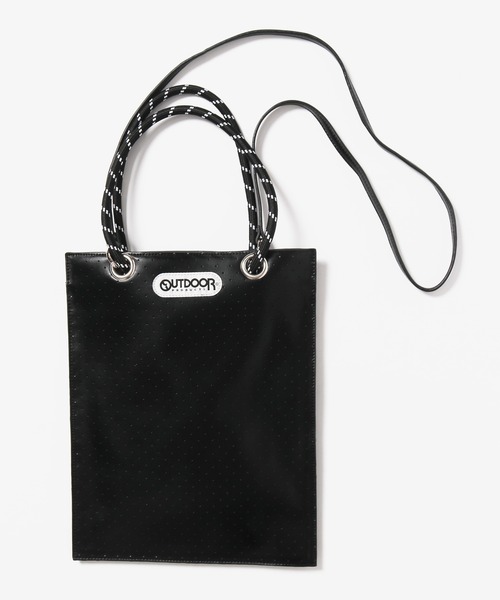 OUTDOOR アウトドア ブラック トートバッグ ハンドバッグ 2way OUTDOOR PRODUCTS トートバッグ PRODUCTS/アウトドアプロダクツ