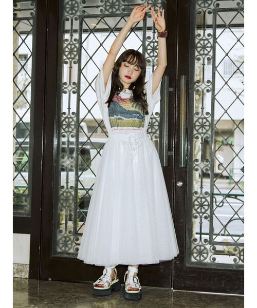 jouetie（ジュエティ） ロング スカート 夏 ボリュームチュール
