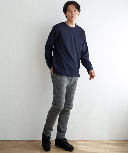 ikka（イッカ） tシャツ フクレジャガード切り替えロンT メンズ