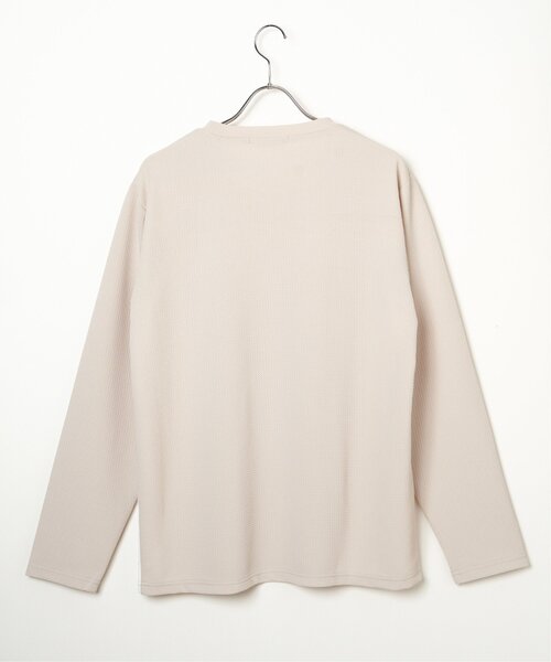 ikka（イッカ） tシャツ フクレジャガード切り替えロンT メンズ