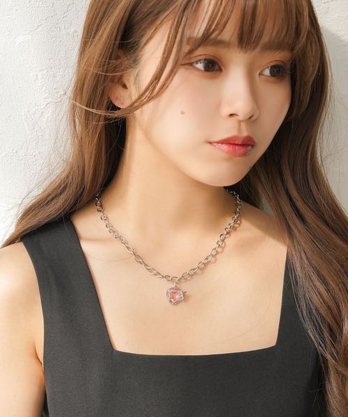 Diable baiser ネックレス ハートモチーフネックレス レディース