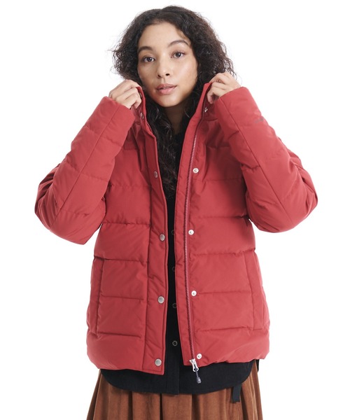Eddie Bauer ダウンジャケット レッド 80s USA製 EddieBauerエディーバウアー スタンドカラー オール