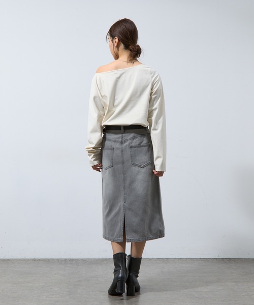☆VIP価格☆ CHLOE デニム ミディスカート CHLOÉ リサイクル デニム ミディ スカート | NET-A-PORTER