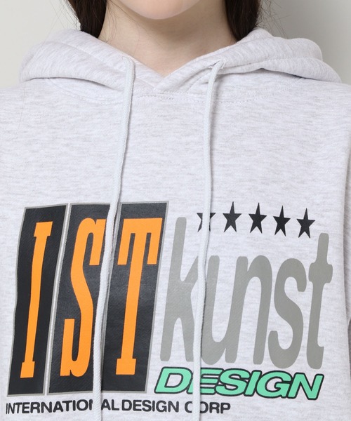 パーカー 「UNISEX」ISTKUNST／5スターロゴ フーディー（裏起毛）　2984132 レディース メンズ ISTKUNST パーカー 「UNISEX」ISTKUNST／5スターロゴ フーディー