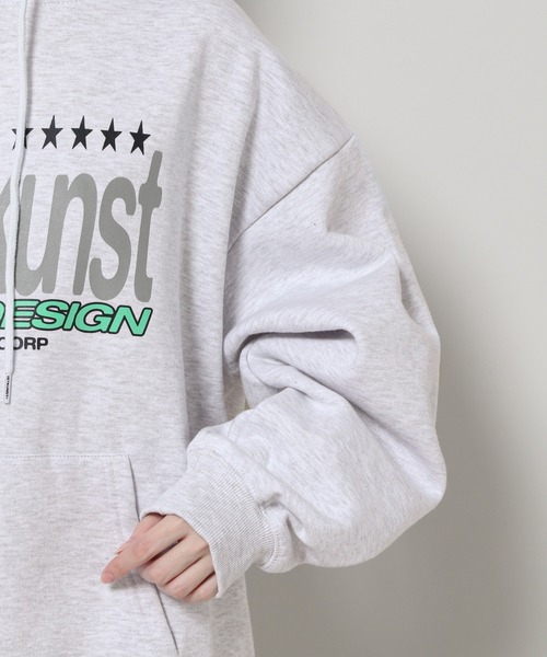 パーカー 「UNISEX」ISTKUNST／5スターロゴ フーディー（裏起毛）　2984132 レディース メンズ ISTKUNST パーカー 「UNISEX」ISTKUNST／5スターロゴ フーディー
