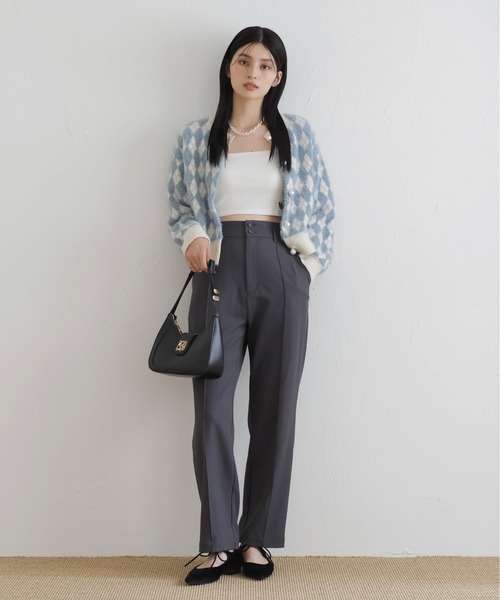 VIS ハンドバッグ 「新色追加」「180℃美人見え」ハンドルリボン