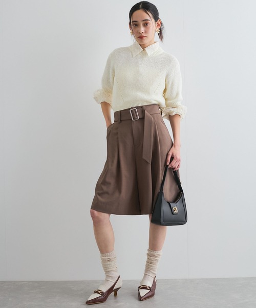 VIS ハンドバッグ 「新色追加」「180℃美人見え」ハンドルリボン