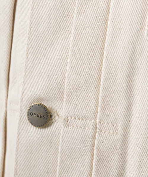 OMNES（オムネス） デニムジャケット gジャン ノーカラーデニム