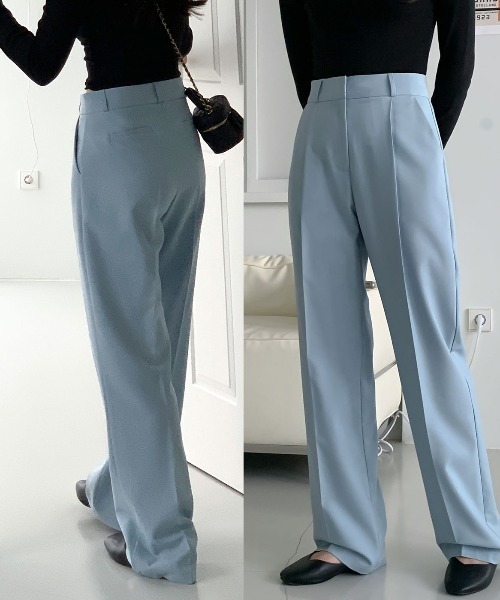 N.s スラックス パンツ 何本も欲しくなるタックセミワイドパンツ