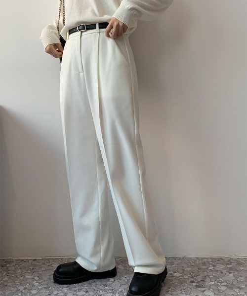 Naptime 総柄 タックワイドパンツ Sサイズ Nissy 大きいサイズ のびるとろみタックワイドパンツ（ゆったりヒップ