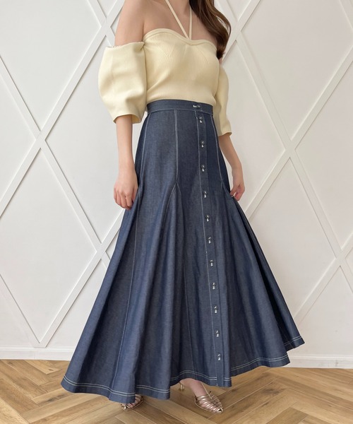SALE!! 即発送! DVF デニムフレアスカート US0 デニムフレアスカート | レディースファッション通販 - DHOLIC