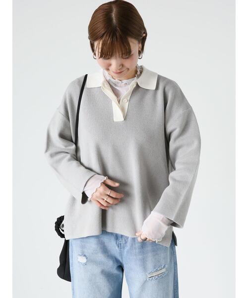 glitter side slit knit – louren store