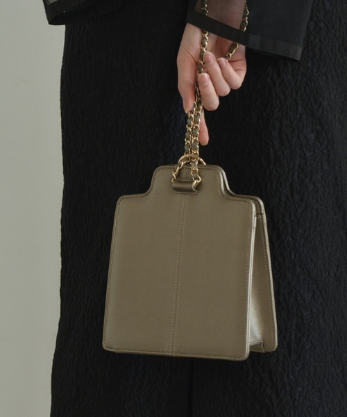 ANDRESD ハンドバッグ ワンハンドルスクエアバッグ / one handle