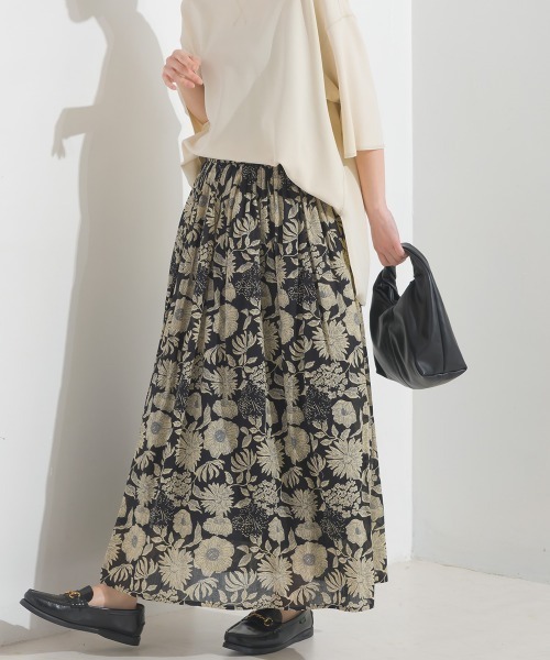 直営♪SPORTMAX コットン&ビスコース ミディスカート GARBO エジェオ] テクニカル コットン スカート, kahki | MAX&Co.