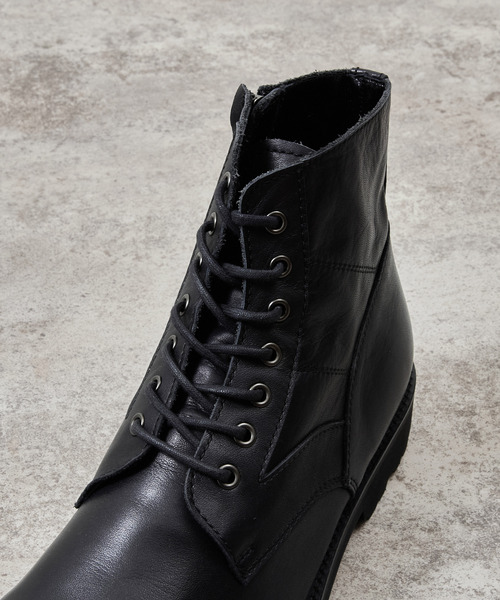And A（アンドエー） ブーツ PADRONE パドローネ / SIDE ZIP LACE UP