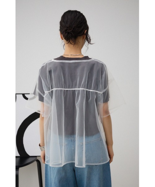 AZUL BY MOUSSY（アズールバイマウジー） tシャツ 半袖 チュールプル