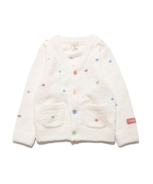 ルームウェア パジャマ 「KIDS」ベビモコドットカーディガン