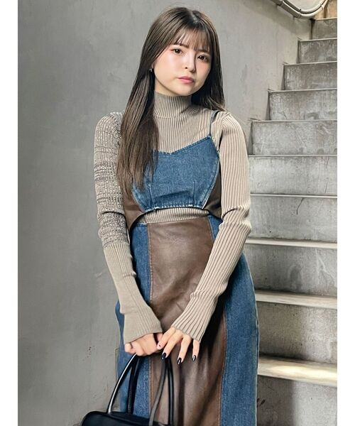 MURUA（ムルーア） ニット セーター ミクスチャーファインニット