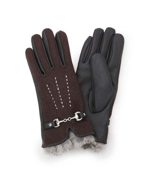 DRESSTERIOR（ドレステリア） 手袋 ハーネスビット／ファー付き無地