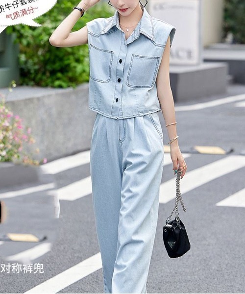 gossip!ロサンゼルス セットアップ 「セットアップ」デニムベスト＋