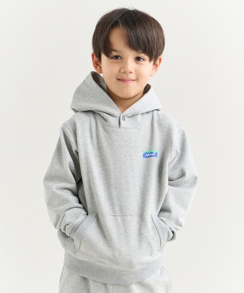 パーカー ECO HYBRID MINI BOX LOGO KIDS SWEAT HOODIE キッズ 子供服 男の子 女の子の画像