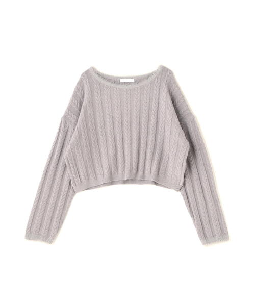 ニット セーター 短丈ケーブルニット / 1214270909 レディース PROPORTION BODY DRESSING ニット セーター 短丈ケーブルニット
