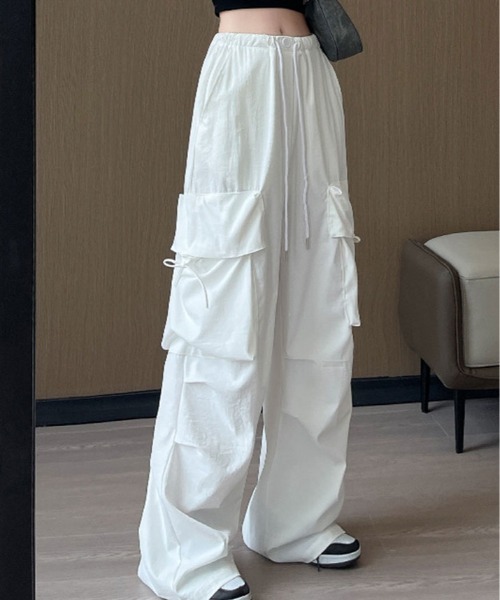 カーゴパンツ ビッグ ポケット ルーズ カーゴ パンツ レディース