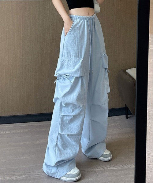 カーゴパンツ ビッグ ポケット ルーズ カーゴ パンツ レディース