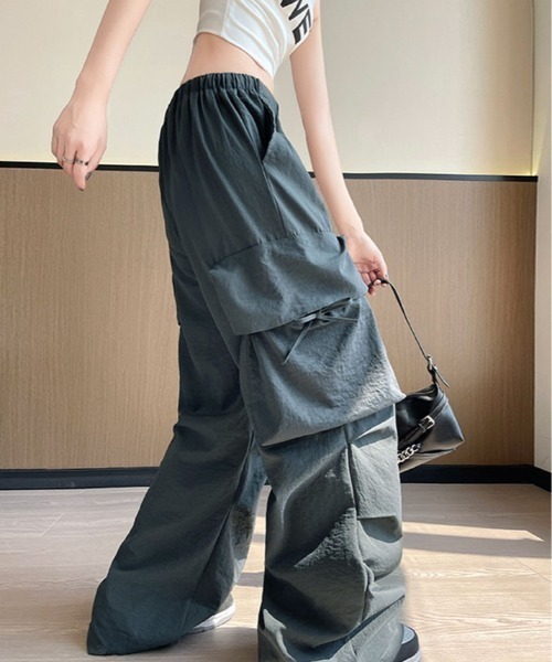カーゴパンツ ビッグ ポケット ルーズ カーゴ パンツ レディース