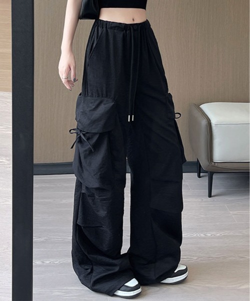 カーゴパンツ ビッグ ポケット ルーズ カーゴ パンツ レディース