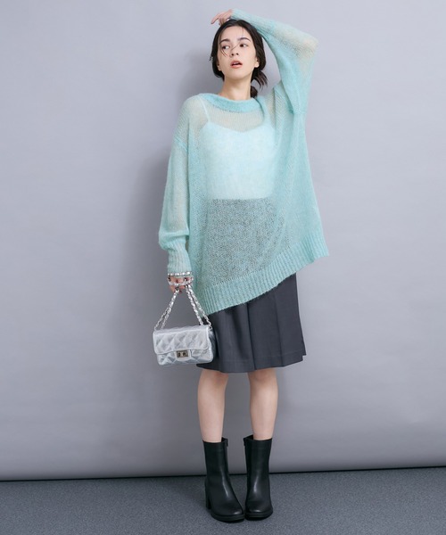 ニット セーター バックリボン2WAYモヘヤニット レディース LE CERCLE par rope' ニット セーター バックリボン2WAY