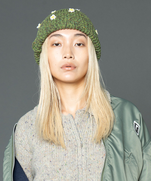 GALLOガッロ マルチストライプ　ロングホーズ & カシミヤニット帽 セット GALLOガッロ マルチストライプロングホーズ & カシミヤニット帽