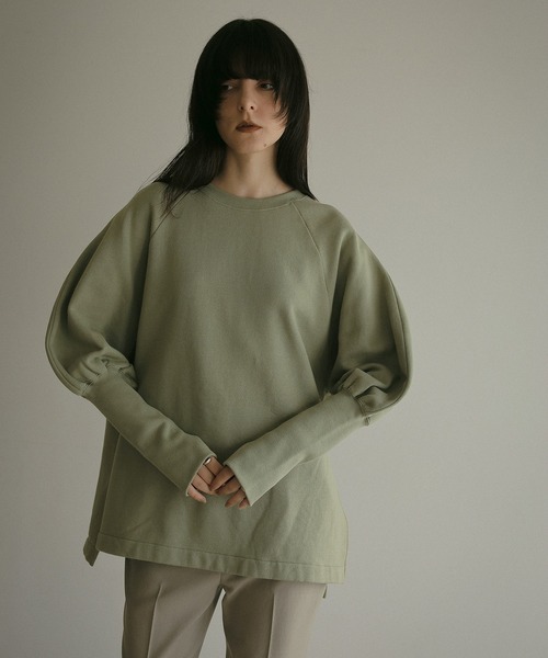 MANOF（マノフ） トレーナー スウェット PUFF SLEEVE CUT TOPS