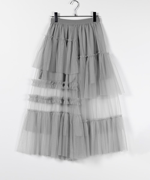 me+em select（ミームセレクト） フリルスカート FREE ホワイト