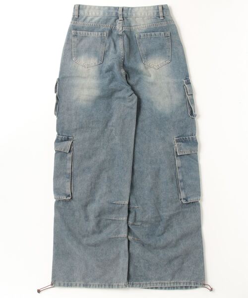 WESTSEA カーゴパンツ 色落ち レトロ ヴィンテージ デニム