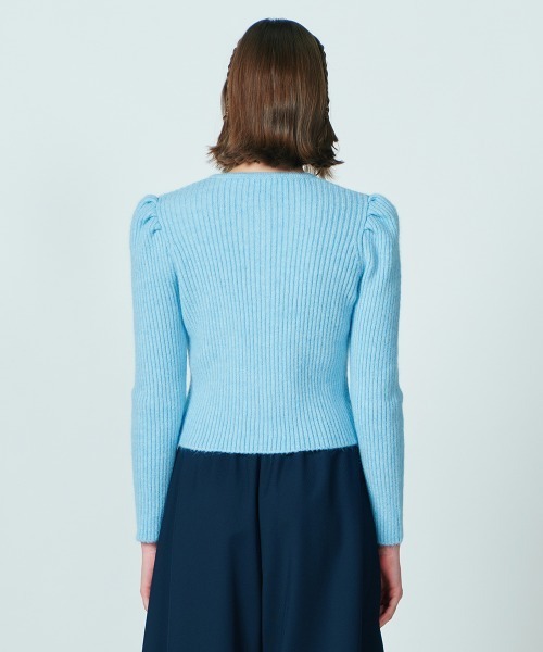 DOUBLE STANDARD CLOTHING - ダブスタ　sov ニットロングカーディガン　スカイブルー　美品 DOUBLE STANDARD CLOTHING（ダブルスタンダードクロージング