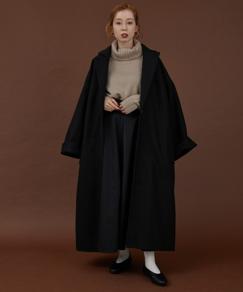 hinari（ヒナリ） チェスターコート MEDIUM ブラック レディース