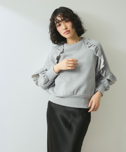 アダムエロペ　トレーナー　ピンク スウェット ショート丈　背面ジッパー付き アダムエロペ トレーナー ピンク スウェット ショート丈 背面