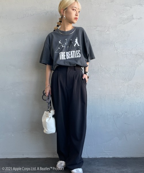 tシャツ 「GOOD ROCK SPEED/グッドロックスピード」 別注 THE BEATLES ロックプリントTシャツ(Abbey Road) レデ GOOD ROCK SPEED/グッドロックスピード] 別注 THE BEATLES