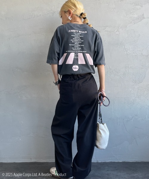 tシャツ 「GOOD ROCK SPEED/グッドロックスピード」 別注 THE BEATLES ロックプリントTシャツ(Abbey Road) レデ GOOD ROCK SPEED/グッドロックスピード] 別注 THE BEATLES