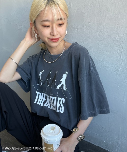 tシャツ 「GOOD ROCK SPEED/グッドロックスピード」 別注 THE BEATLES ロックプリントTシャツ(Abbey Road) レデ GOOD ROCK SPEED tシャツ 「GOOD SPEED/グッドロックスピード