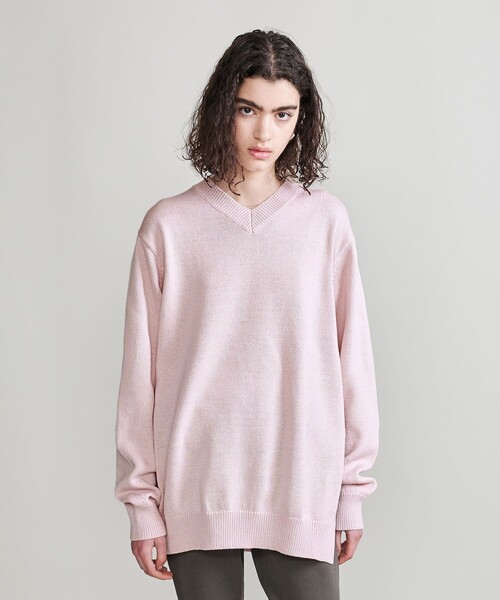 ニット セーター 「H」マーセライズ コットン Vネックニットプルオーバー レディース H BEAUTY&YOUTH UNITED ARROWS ニット セーター 「H
