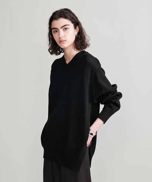 ニット セーター 「H」マーセライズ コットン Vネックニットプルオーバー レディース H BEAUTY&YOUTH UNITED ARROWS ニット セーター 「H
