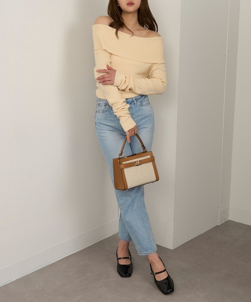 ニット セーター 「MAGASIN DE MODE Chou Chou」オフショルダーニットトップス XNN レディース MAGASIN DE MODE Chou ニット セーター 「MAGASIN Chou」オフ