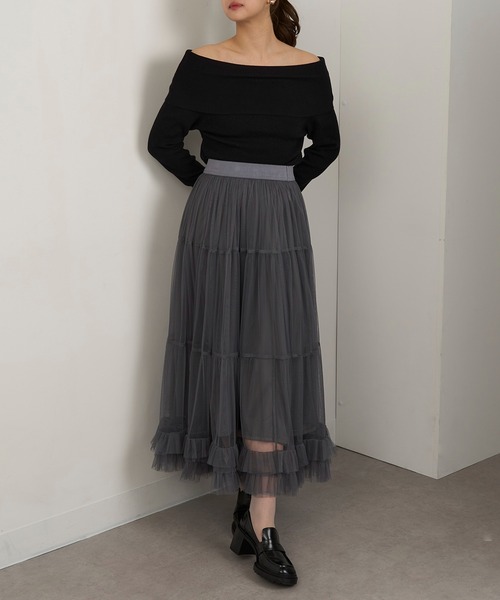 ニット セーター 「MAGASIN DE MODE Chou Chou」オフショルダーニットトップス XNN レディース MAGASIN DE MODE Chou ニット セーター 「MAGASIN Chou」オフ