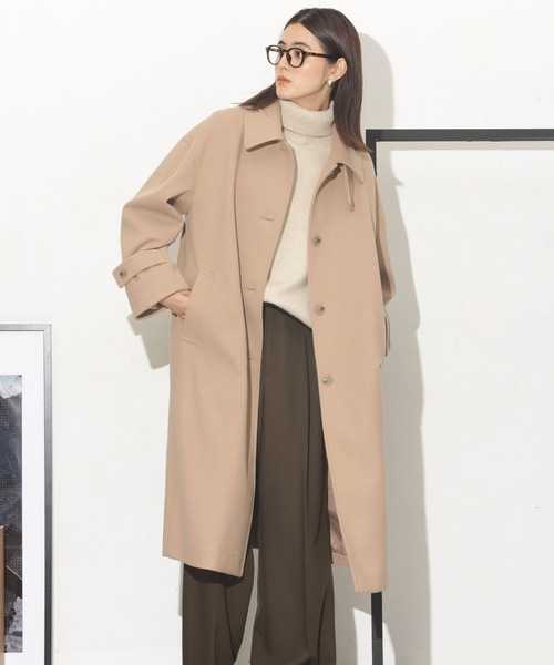 NANO universe（ナノ・ユニバース） ステンカラーコート FREE ベージュ