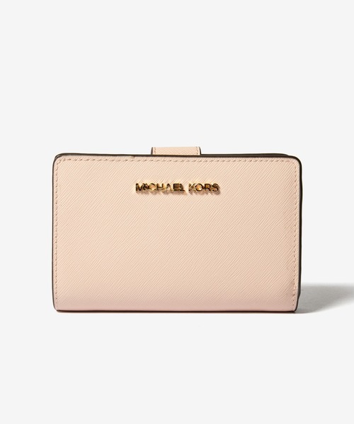 二つ折り財布 財布 Michael Kors MD BIFLD ZIP WLLET マイケル コース ジェットセット 2つ折り財布 レディースの画像